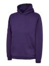 UC503 Children's Hooded Sweatshirt Purple colour image